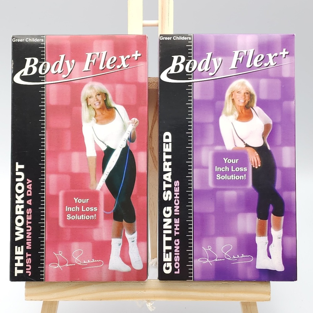 Body Flex Getting Started & The Workout VHS Greer Childers Vintage Exercise Tape
